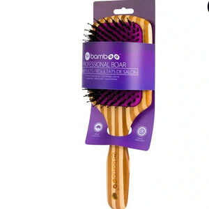 Bamboo XL Detangling Paddle Brush with Boar Bristles